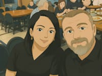 תמונה  ש־ ChatGPT יצר על בסיס תצלום קיים, בסגנון ג'יבלי. טרנד ברשתות