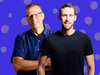 אסף רפפורט, מייסד משותף בוויז, ועמית בן דב, מנכ''ל ומייסד משותף של גונג / צילום: נתנאל טוביאס, איל יצהר