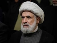 נעים קאסם, מזכ''ל חיזבאללה / צילום: ap, Bilal Hussein