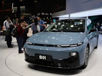 רכב B01 של LeapMotor בתערוכה בשנחאי / צילום: Reuters, Go Nakamura
