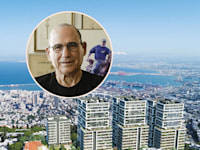 פרויקט ''יפה נוף'' של דוניץ אלעד בחיפה. בעיגול: גד זאבי / הדמיה: viewpoint, צילום: פולי בלום