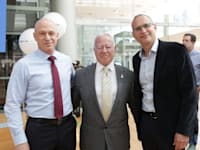 איתי בן זאב, חיים סאמט ויורם נוה / צילום: הבורסה לני''ע ת''א