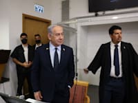עדותו של נתניהו בבית המשפט המחוזי בתל אביב / צילום: מוטי מילרוד