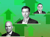 אבי לוי (דיסקונט), חנן פרידמן (לאומי), ידין ענתבי (הפועלים) / צילום: יונתן בלום, אורן דאי, ישראל הדרי