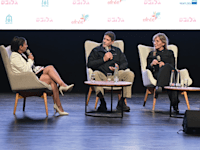 אמי פלמור, פרויקטורית שיקום, ניר עוז יזהר ליפשיץ, תושב ניר עוז, בנם של עודד ויוכקה ליפשיץ / צילום: תמר מצפי