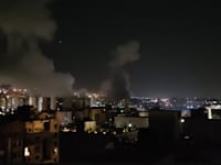 עשן בטהרן אחרי תקיפה ישראלית