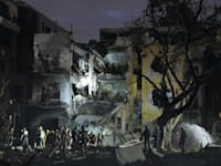 בניין שנפגע מטיל איראני / צילום: ap, Baz Ratner