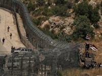 דרוזים סורים מפגינים סמוך לגבול ישראל-סוריה, חודש יולי / צילום: ap, Leo Correa
