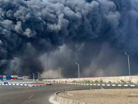 פיצוץ עז בסמוך לעיר הנמל הדרומית בנדר עבאס, איראן (ארכיון) / צילום: ap, Razieh Pudat