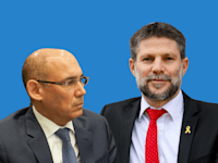 בצלאל סמוטריץ' ואמיר ירון / צילום: דני שם טוב - דוברות הכנסת, שלומי יוסף