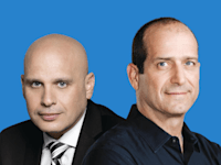רן עוז, מנכ''ל ישראכרט ולוי הלוי, מנכ''ל כאל / צילום: תמי בר ישי, רמי זרנגר