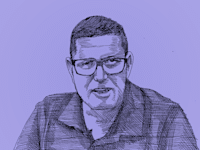 אבי אלמליח, מנכ''ל הרכבת / איור: גיל ג'יבלי