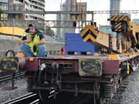 עבודות תיקון התקלה ברכבת / צילום: רכבת ישראל