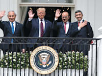 טקס החתימה על הסכמי אברהם בוושינגטון בספטמבר 20' / צילום: ap, Alex Brandon