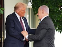 טראמפ ונתניהו בבית הלבן, היום / צילום: ap, Evan Vucci