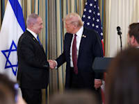 נשיא ארה''ב דונלד טראמפ וראש הממשלה בנימין נתניהו במסיבת העיתונאים / צילום: Reuters, Jonathan Ernst