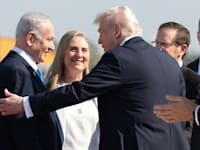 נשיא ארה''ב דונלד טראמפ ורה''מ בנימין נתניהו בביקור הבזק של טראמפ בארץ, היום / צילום: Reuters