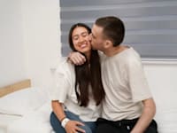 אבינתן אור במפגש עם בת זוגו נועה ארגמני / צילום: דובר צה''ל