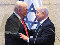 נתניהו וטראמפ בכנסת. ''לראש הממשלה יש עוד נשק סודי, רון דרמר'' / צילום: ap, Evelyn Hockstein