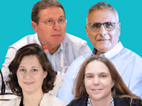 מימין: אורנית רז,יעל מבורך, אלי כהן, רמי גראור / צילום: המכון הישראלי לדמוקרטיה, באדיבות קופ''ח כללית, שלומי יוסף, EBRD