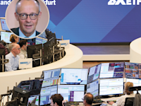 קנצלר גרמניה מקדם הקמת בורסה אירופית שתתחרה בוול סטריט / צילום: ap