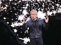 הואנג בכנס של אנבידיה, השבוע / צילום: ap, Manuel Balce Ceneta