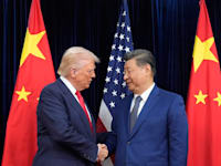 נשיאי ארה''ב וסין יחד / צילום: ap, Mark Schiefelbein