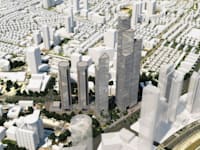 הדמיה של תוכנית ''קרן הקריה'' / צילום: רשות מקרקעי ישראל