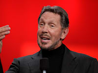 לארי אליסון, יו''ר ומייסד אורקל / צילום: ap, Eric Risberg