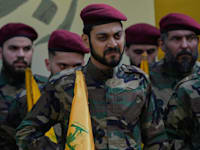 לוחמי חיזבאללה בהלוויית רמטכ''ל חיזבאללה עלי טבטבאי / צילום: ap, Hussein Malla