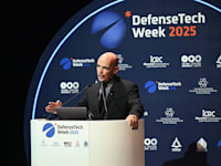 ראש מפא״ת במשרד הביטחון, תא''ל (מיל') ד״ר דני גולד, בכנס דיפסנטק / צילום: אגף דוברות וקשרי ציבור במשרד הביטחון