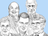 שלמה אליהו, דוד פורר, ישי דוידי, זוהר לוי, אהרון פרנקל / איור: גיל ג'יבלי