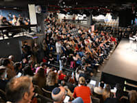 כנס החירום של ארגון העיתונאים: ''בלי תקשורת חופשית – אין דמוקרטיה'' / צילום: אלעד גוטמן