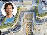 פרויקט המגורים Riverside של איה במנהטן. בעיגול: אמיר שריקי, בעל השליטה באיה / צילום: מצגת החברה