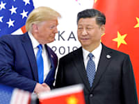 נשיא ארה''ב דונלד טראמפ ונשיא סין שי ג'ינפינג / צילום: ap, Susan Walsh