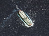 המכלית שהוחרמה ע''י ארה''ב / צילום: ap, ©2025 Vantor via