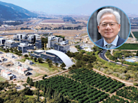 הדמיית פארק ''טבעון טק'' (בעיגול: ג'נסן הואנג, מנכ''ל אנבידיה) / הדמיה: Oilin