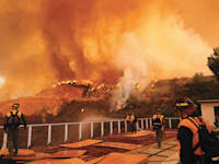 השריפה בפליסיידס. השמידה 6,837 בתים / צילום: ap, Jae C. Hong