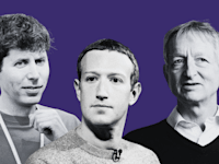 ג'פרי הינטון, מארק צוקרברג, סם אלטמן / צילום: ap