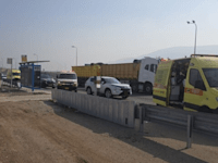 זירת הפיגוע סמוך לעין חרוד / צילום: תיעוד מבצעי מד''א