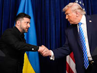 טראמפ וזלנסקי במאר־א־לאגו, השבוע / צילום: ap, Alex Brandon