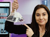 כתבת הוול סטריט ג'ורנל ג'ואנה סטרן ובידה דג קרב שהזמין קלודיוס. החליט בעצמו מה להכניס למלאי / אילוסטרציה: Ryan Trefes, WSJ