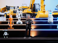 ג'נסן הואנג בכנס CES / צילום: ap, John Locher