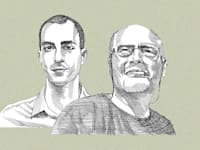 שמעון גולדברג, בעל השליטה בסלייס ועמית גל, הממונה על שוק ההון / איור: גיל ג'יבלי