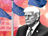 צילום: AP/Evan Vucci, עיצוב: טלי בוגדנובסקי