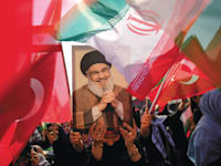 הבעת תמיכה בחיזבאללה באיסטנבול / צילום: ap, Emrah Gurel