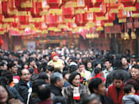 פסטיבל הפנסים בשנגחאי, סין. שפל ילודה / צילום: Reuters, Zhou junxiang