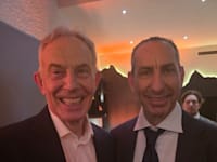 אורי אלון וטוני בלייר / צילום: תמונה פרטית