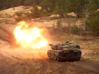 הטנק הפופולרי ביותר בעולם. טנק לאופרד הגרמני / צילום: Reuters, ZUMA Press Wire