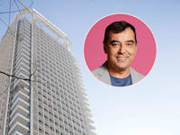 מגדל מאייר ברוטשילד, ת''א. בעיגול: אמנון שעשוע / צילום:  איל יצהר, שלומי יוסף